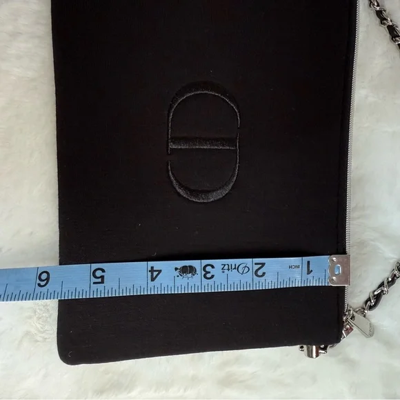 Dior Silver and Black Beauty Pouch/Clutch NIB - Picture 6 of 8